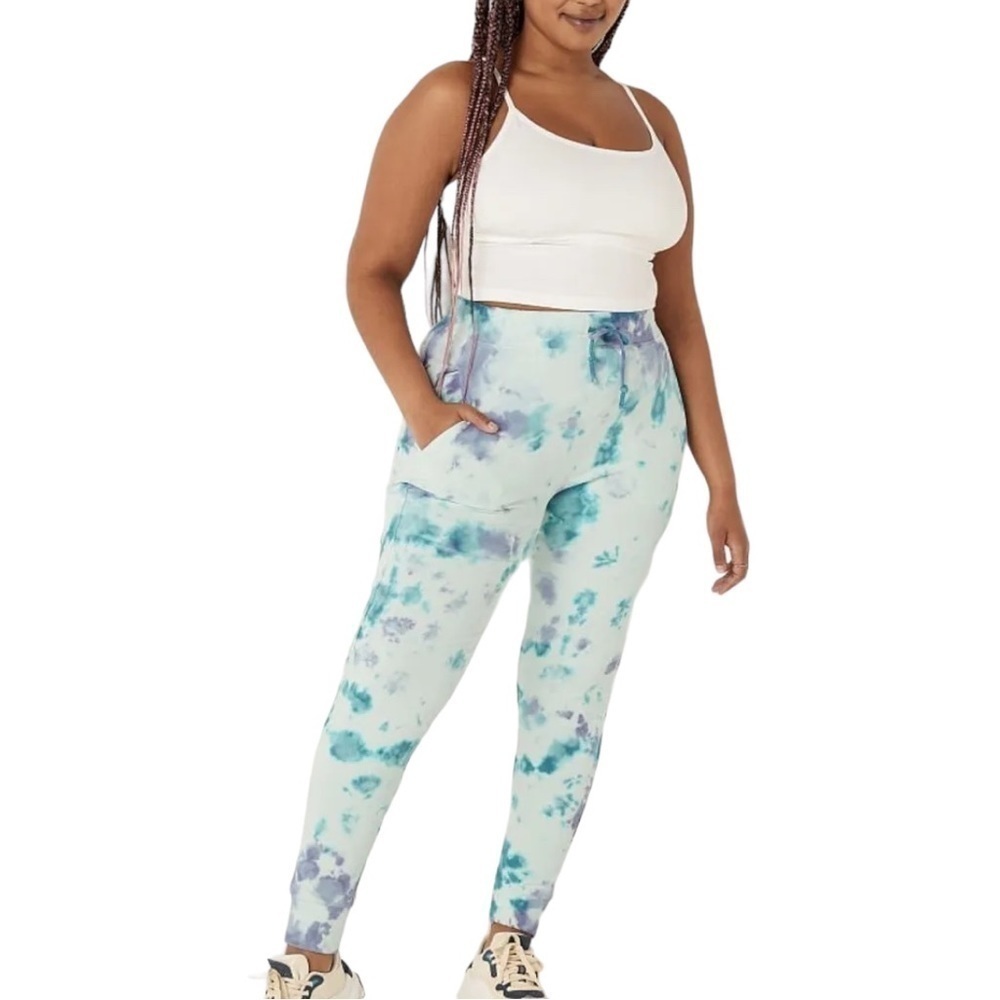 Victoria's Secret Pink Blue Tie Dye Joggers S